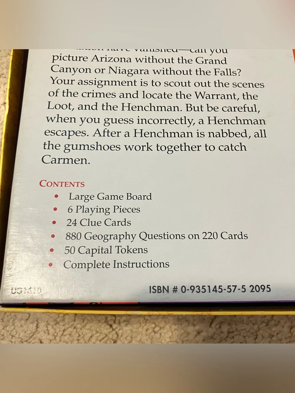 Where in the USA‎ is Carmen Sandiego? Board Game **100% COMPLETE** Great Cond.